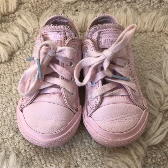 HTF pink leather converse - Picture 1 of 1